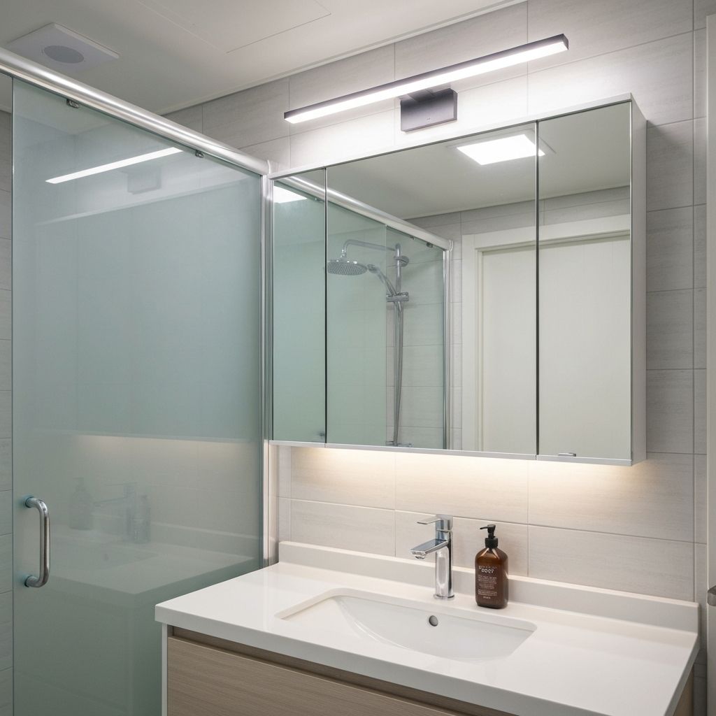 욕실 방수 조명 교체